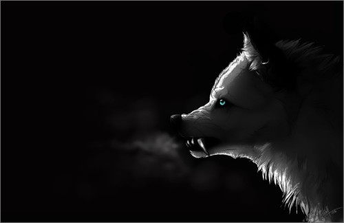 wolf breathing